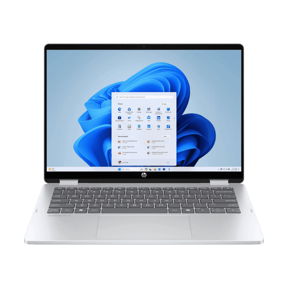 HP OmniBook 5 Flip 14-FP0690TU 14 Inch WUXGA Touch 2-in-1 Laptop, Intel Core 7 150U, 16GB RAM, 1TB SSD, Windows 11 Home, Microsoft Office 2024, Silver