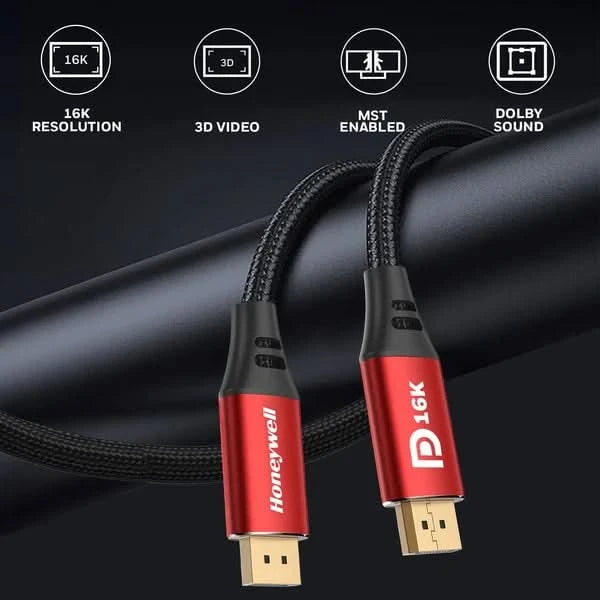 Honeywell Display Port to Display Port 2.1 Cable - 2 Meter