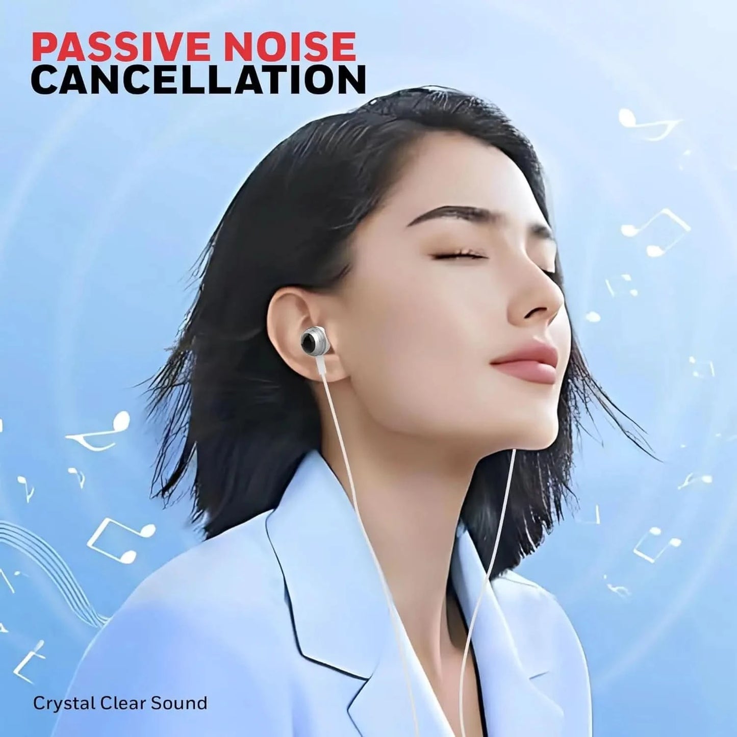 Honeywell Suono P70 Wired in Ear Earphones with Built in Mic 10mm*2 Drivers, Noise Cancelling and Ultra HD Mic, IPX4, Voice Assistant Enabled, HD Sound & Clear Audio, Type C Compatible, 1.2 Mtr