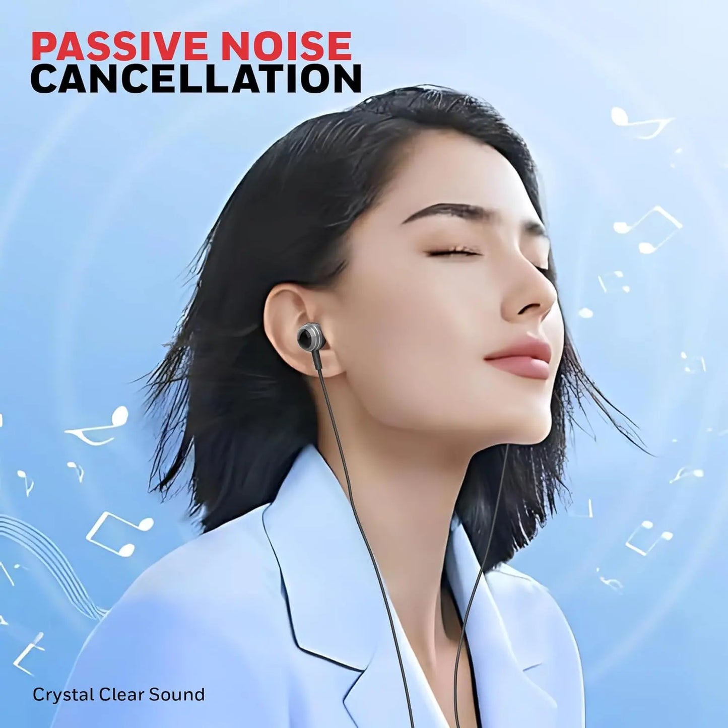 Honeywell Suono P70 Wired in Ear Earphones with Built in Mic 10mm*2 Drivers, Noise Cancelling and Ultra HD Mic, IPX4, Voice Assistant Enabled, HD Sound & Clear Audio, Type C Compatible, 1.2 Mtr Grey