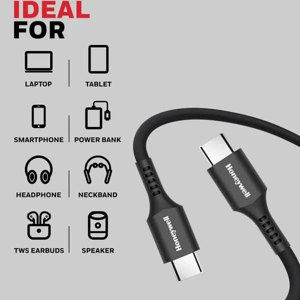 Honeywell Type C to Type C Cable 1.8mtr - Black