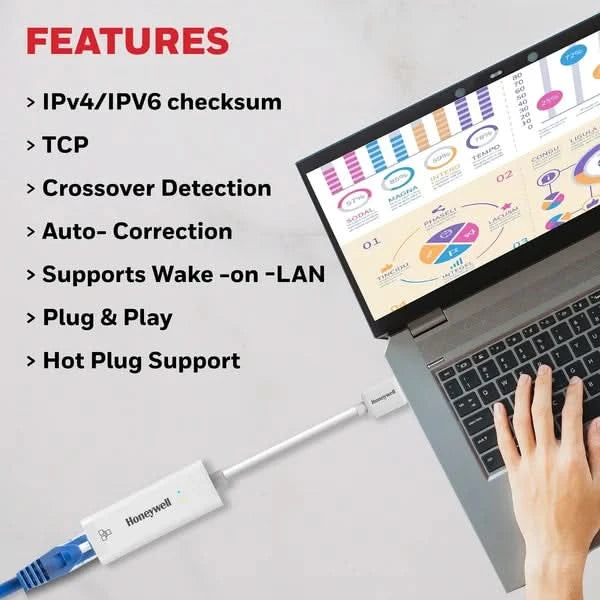 Honeywell USB 3.1 to Gigabit Ethernet Adapter