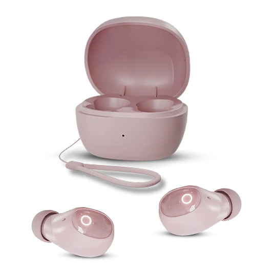 Honeywell Moxie V1500 Bluetooth TWS Earbuds with 48H Playtime, Type C Fast Charging, IPX4 Water Resistant, Bluetooth V5.4, 8mm*2 Drivers, Touch Controls, Voice Assistant, Noise Cancelling Pink