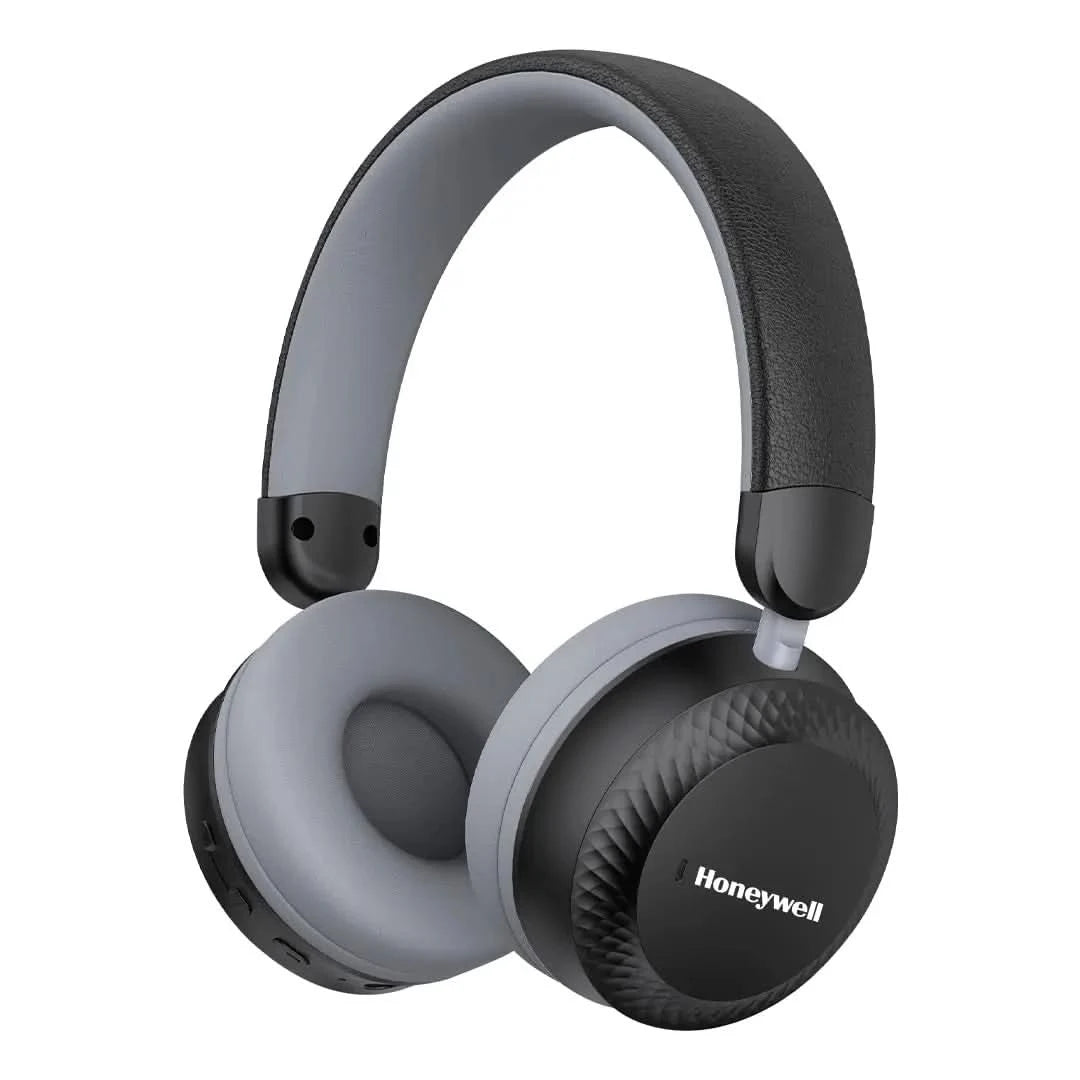 Honeywell Moxie V20 Bluetooth 5.4 Wireless On-Ear Headphones with Mic, ENC Noise Reduction, 25H Playback, Deep Bass, IPX4, AUX Support, 40ms Low Latency Gaming Mode, Stereo Sound, Padded Cushions