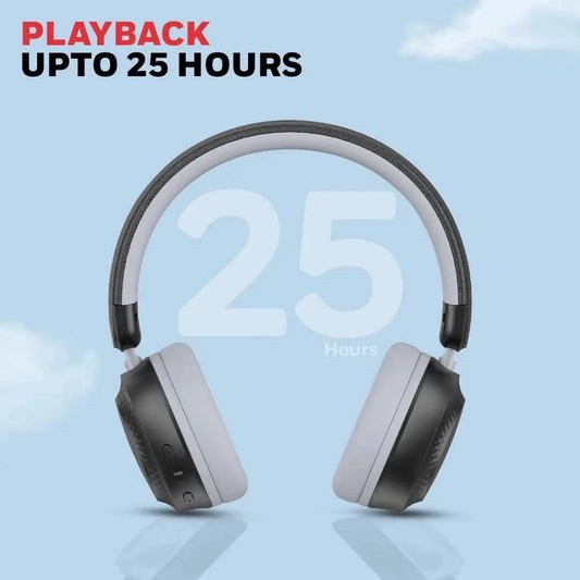 Honeywell Moxie V20 Bluetooth 5.4 Wireless On-Ear Headphones with Mic, ENC Noise Reduction, 25H Playback, Deep Bass, IPX4, AUX Support, 40ms Low Latency Gaming Mode, Stereo Sound, Padded Cushions