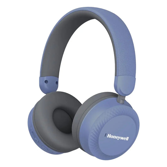Honeywell Moxie V20 Bluetooth 5.4 Wireless On-Ear Headphones with Mic, ENC Noise Reduction, 25H Playback, Deep Bass, IPX4, AUX Support, 40ms Low Latency Gaming Mode, Stereo Sound, Padded Cushions Blue