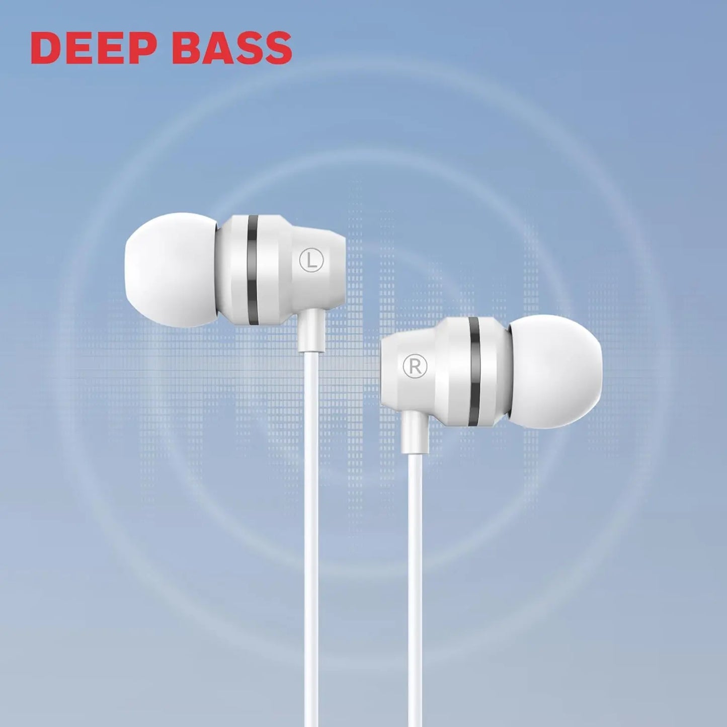 Honeywell Moxie V50 Wired Earphones with Built in Mic, 10mm*2 Drivers, Passive Noise Cancellation, Deep Bass & Clear Sound, Ultra HD Mic Quality, 3.5mm AUX, Voice Assistant Enabled, 1.2 Mtr