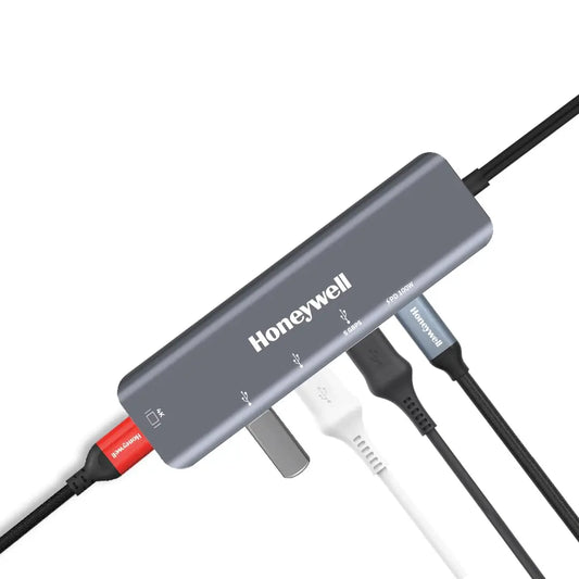 Honeywell New Launch 5-in-1 Type C Docking Station with 4K HDMI Port, USB 3.0 & 2 X USB 2.0 Ports & Type C 3.0 PD 100W, for All Type C Devices- Windows MacBook, On-The-Go Feature -01