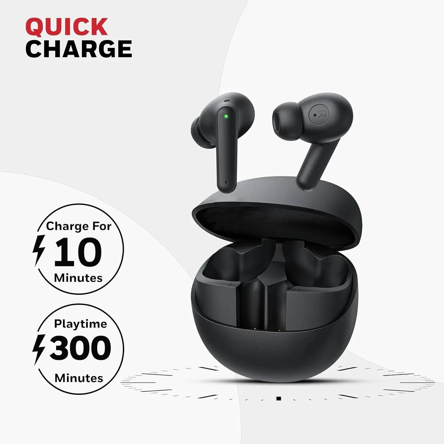 Honeywell New Launched Moxie V1400 Bluetooth v5.4 TWS in-Ear Earbuds, ENC with 4 Mics for HD Calling, 45H Battery Life, Stereo Sound, Deep Bass, IPX4, 40ms Low Latency Gaming Mode