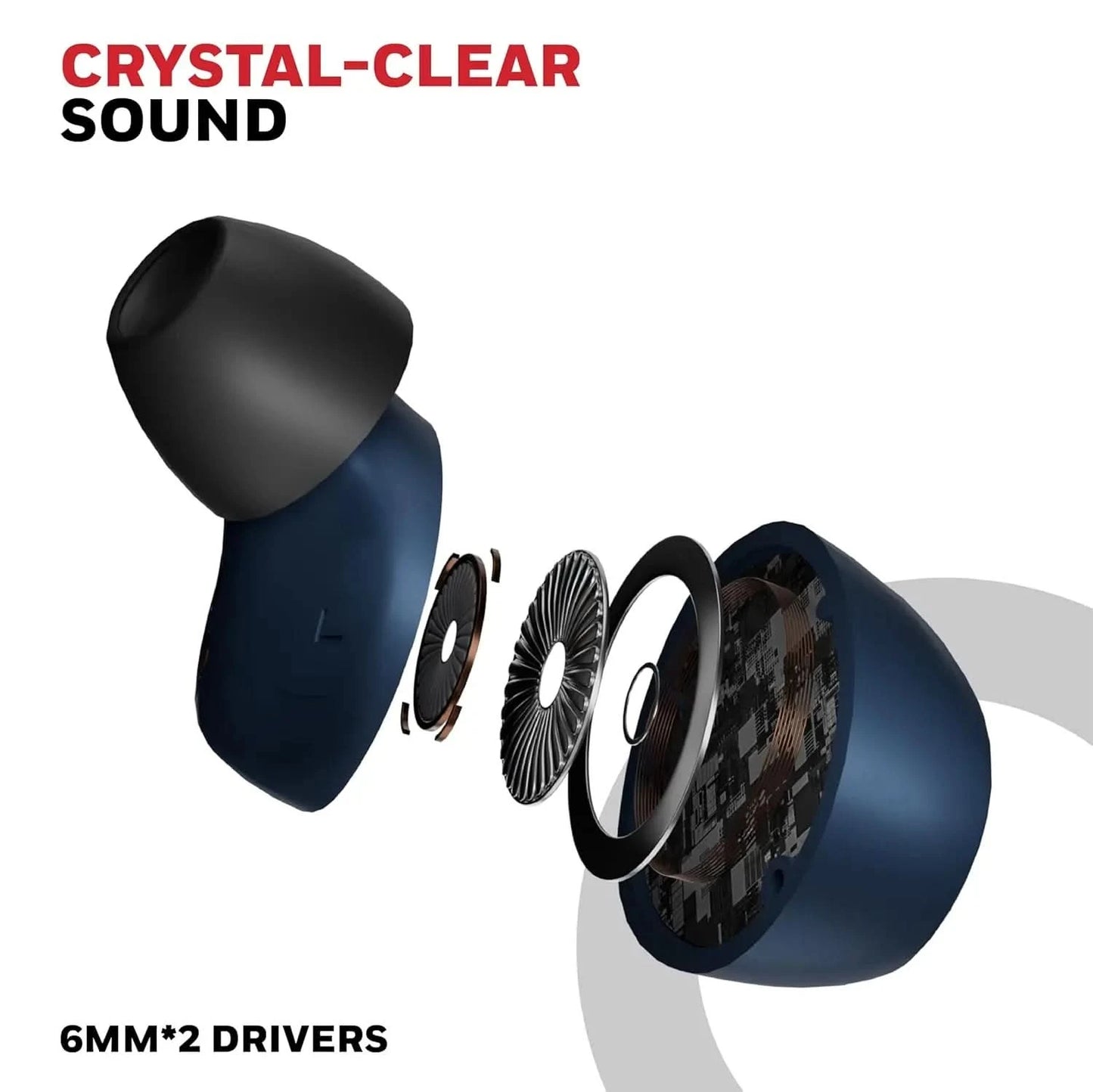 Honeywell New Launched Suono P2200 Bluetooth v5.4 TWS Earbuds, ENC with 2 Mics for HD Calling, 54H Battery Life, Stereo Sound, Deep Bass, IPX5, 40ms Low Latency Gaming Mode Blue