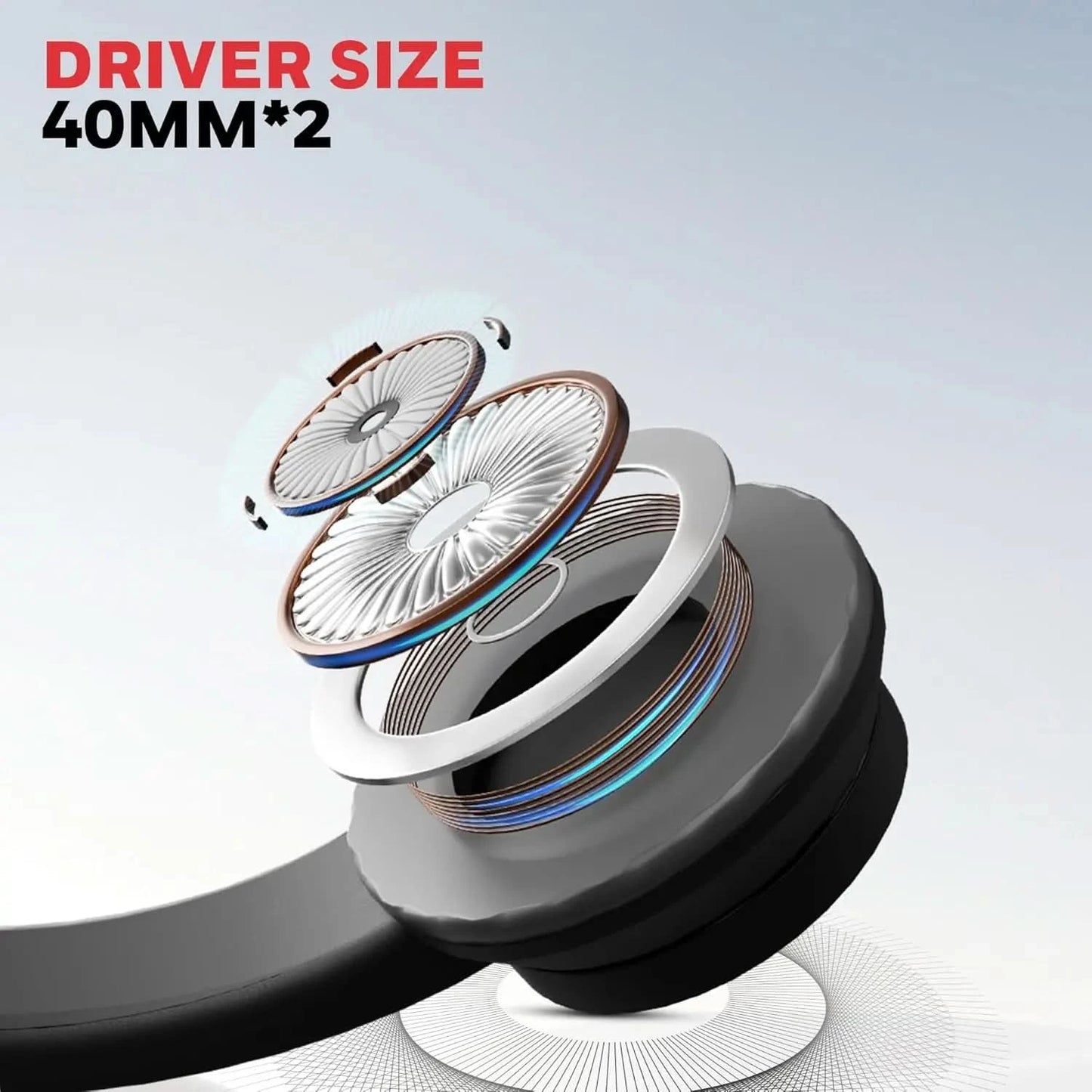 Honeywell New Trueno U30 Wired On-Ear Headphones with Rotating Mic for HD Calling, Dual 40mm Drivers, Adjustable Headband for PC/Laptop/Computers, in-Built Noise canceling, Stereo Sound, Deep Bass