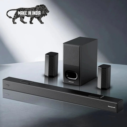Honeywell Newly Launched Trueno U8000 5.1Ch Soundbar 700W Dolby Atmos, 3D Surround Sound, Deep Bass Subwoofer, Wireless Satellite Speakers, 4 EQ Modes, BT v5.4, AUX, USB, Optical Input & HDMI ARC/Earc