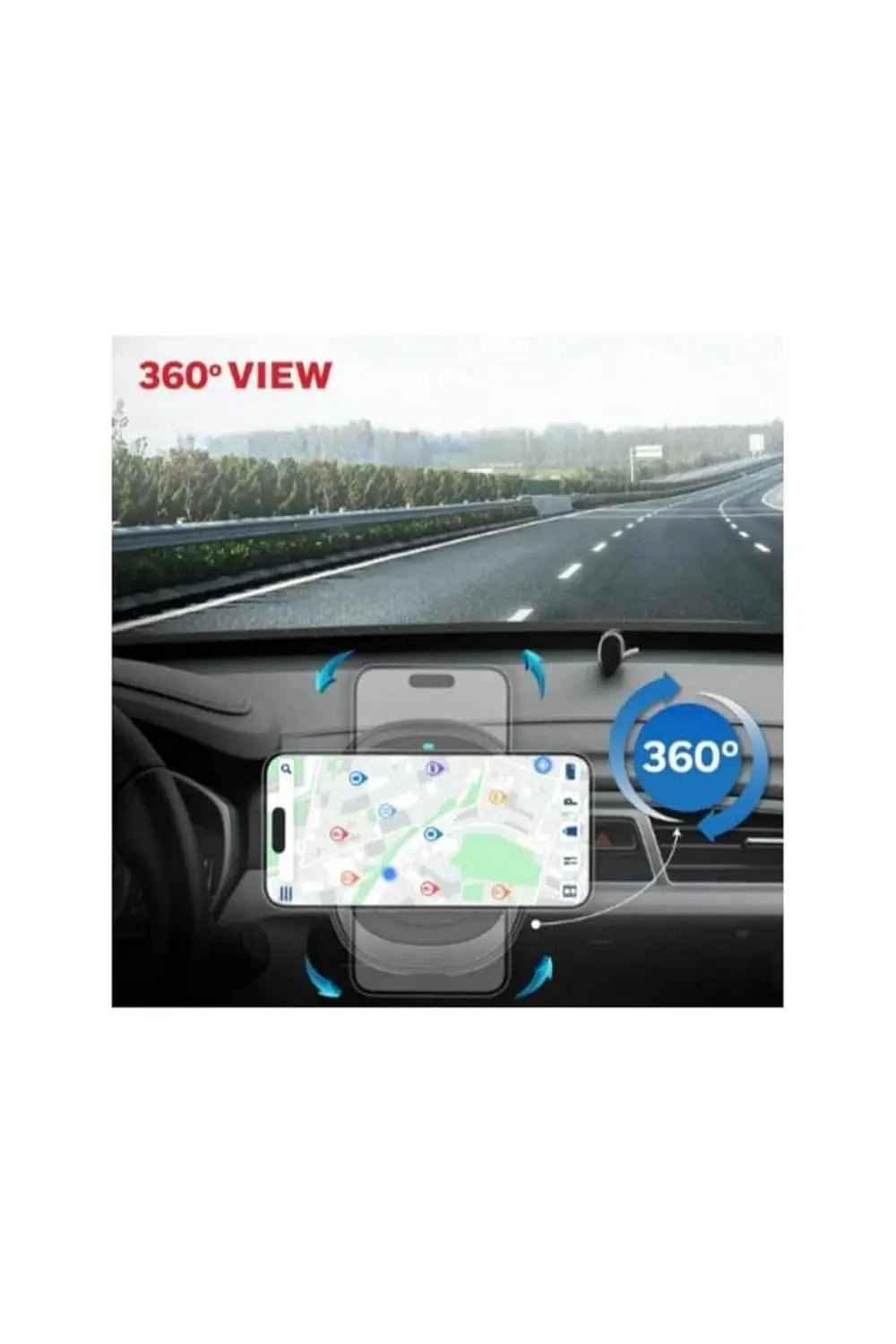 Honeywell Newly Launched Zest MagSafe Phone Mount Car Charger, Upto 15W Output, with Ultra-Fast Charging for iPhone 15/14/13/12 Series, Type C Input, 3 Years Manufacturer Warranty