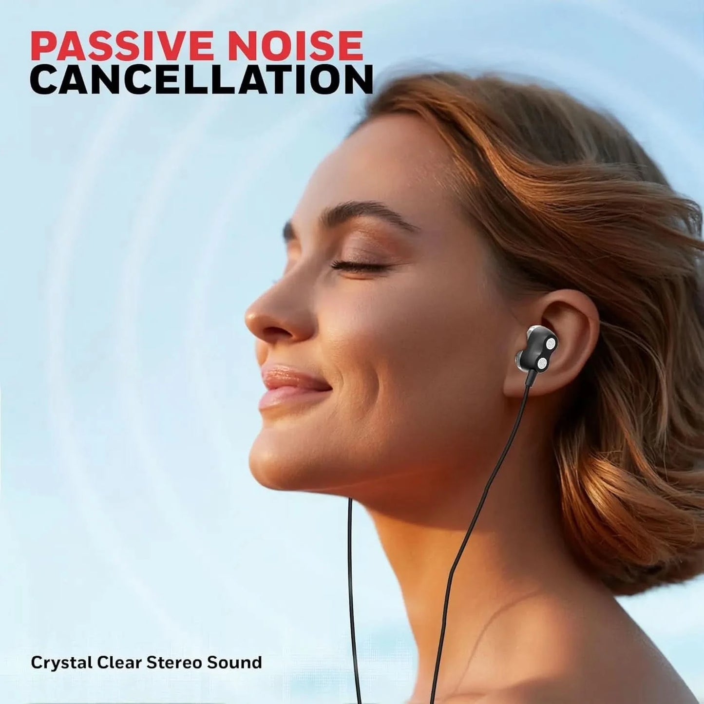 Honeywell Suono P80 Wired Gaming In Ear Earphones with Built-in Mic, 8mm*4 Drivers, IPX4, Noise Cancelling and ultra HD Mic, HD Sound & Clear Audio, Type C Compatible, Voice Assistant Enabled, 1.3 Mtr
