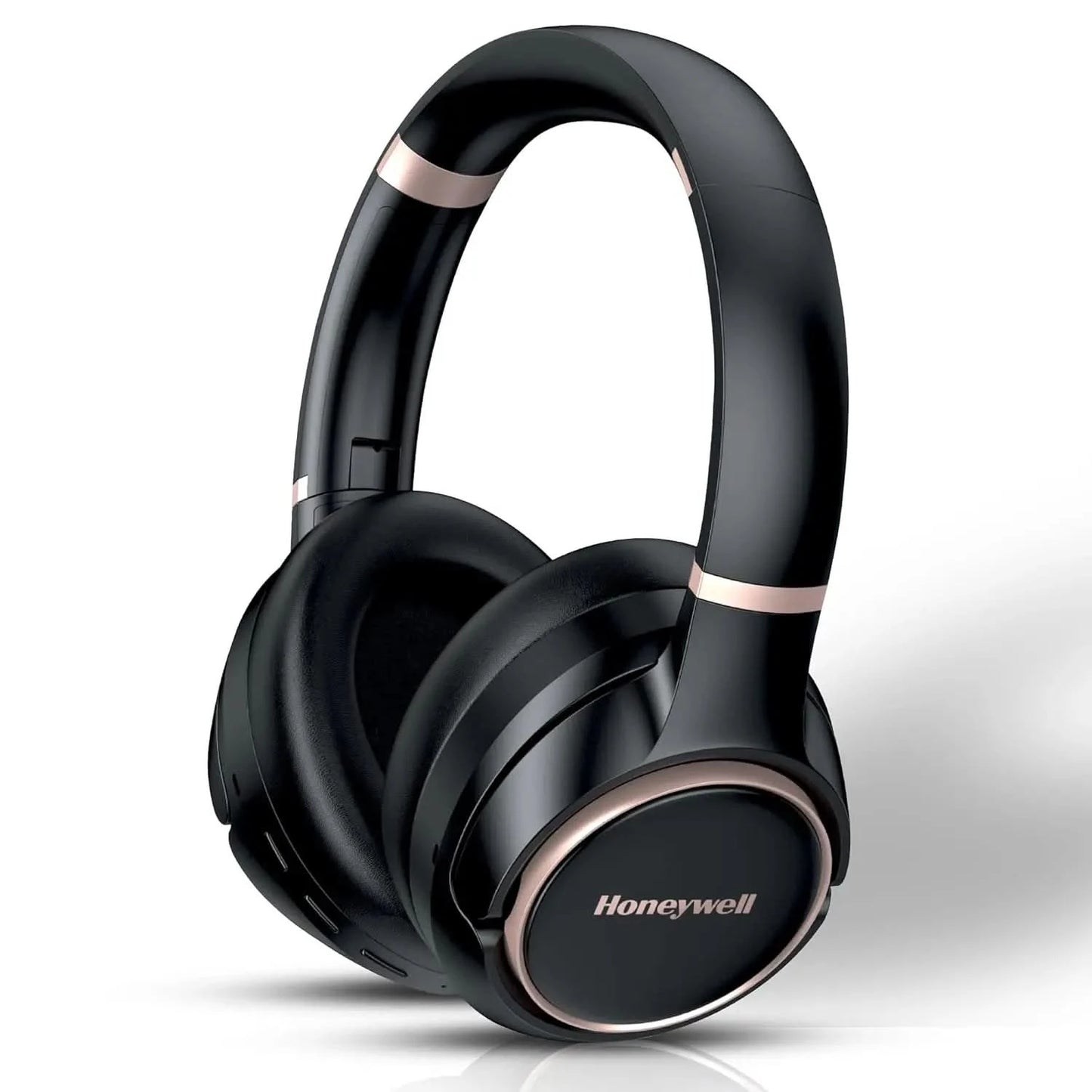 Honeywell Trueno U20 Bluetooth v5.4 Over-Ear Headphones with Mic, Hybrid ANC (Upto 30db), Spatial Audio &Head Tracking, 70H Playback, High-Res Sound, Dual Pairing, 40ms Low Latency, Quad Cable-Black
