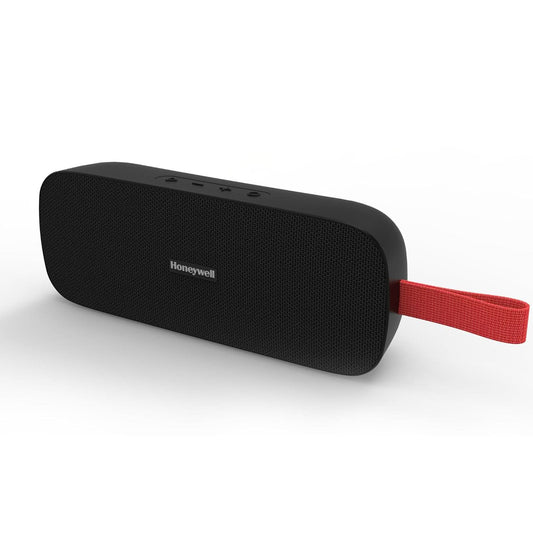 Honeywell Trueno U300 Bluetooth 5.3 Wireless Portable Speaker, 20W Output, Dual 78mm Drivers, Deep Bass, 13H Playtime, IPX6, TWS Pairing, SD/USB Type-C/AUX Support, Built-in Mic, 2-Year Warranty-Black