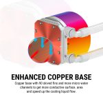 ANT ESPORTS ICE CHROMA ML360 ARGB LIQUID COOLER - WHITE