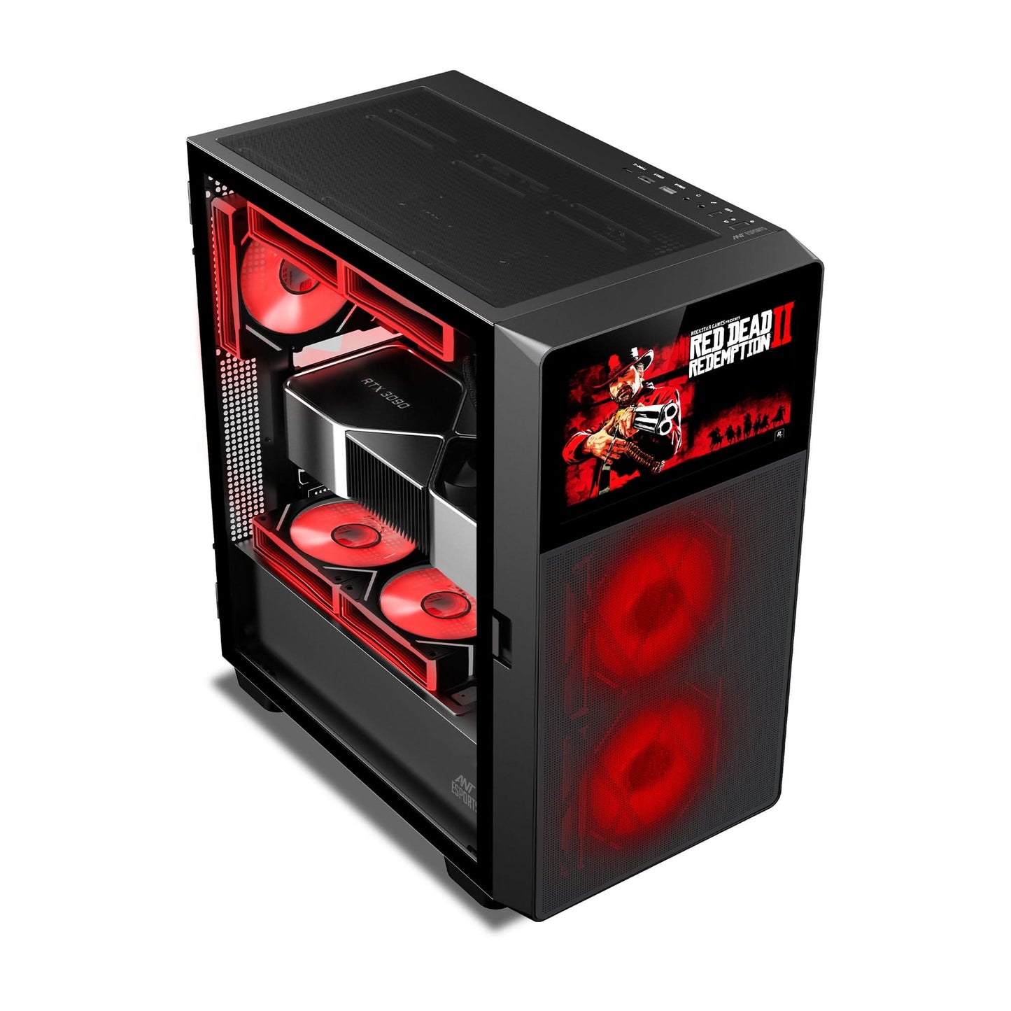 ANT ESPORTS ICE DIGITAL C3 MID TOWER GAMING CABINET - BLACK