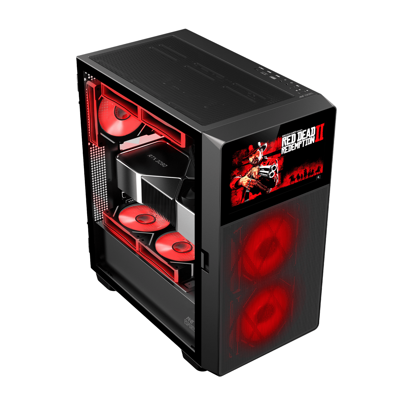 ANT ESPORTS ICE DIGITAL C3 MID TOWER GAMING CABINET - BLACK