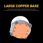 ANT ESPORTS CPU COOLER ICE-240 ARGB WHITE