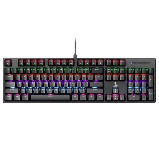 TAG illume 2.0 Mechanical Gaming Keyboard, 104 Keys, RGB Backlight, Anti-Ghosting, USB, Black