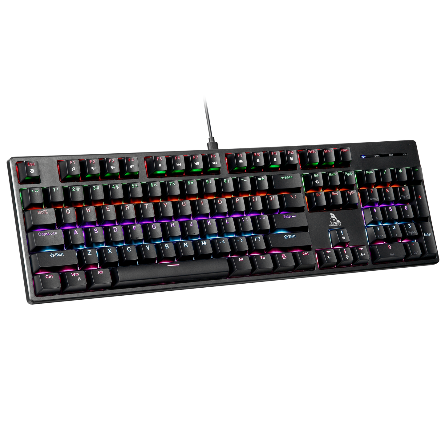 TAG illume 2.0 Mechanical Gaming Keyboard, 104 Keys, RGB Backlight, Anti-Ghosting, USB, Black