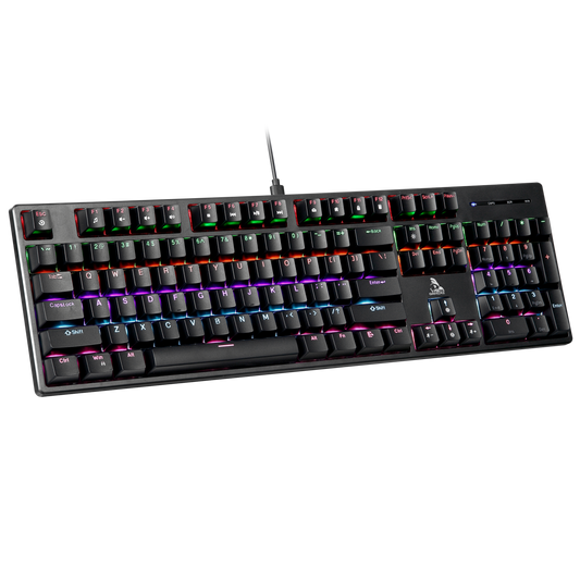 TAG illume 2.0 Mechanical Gaming Keyboard, 104 Keys, RGB Backlight, Anti-Ghosting, USB, Black
