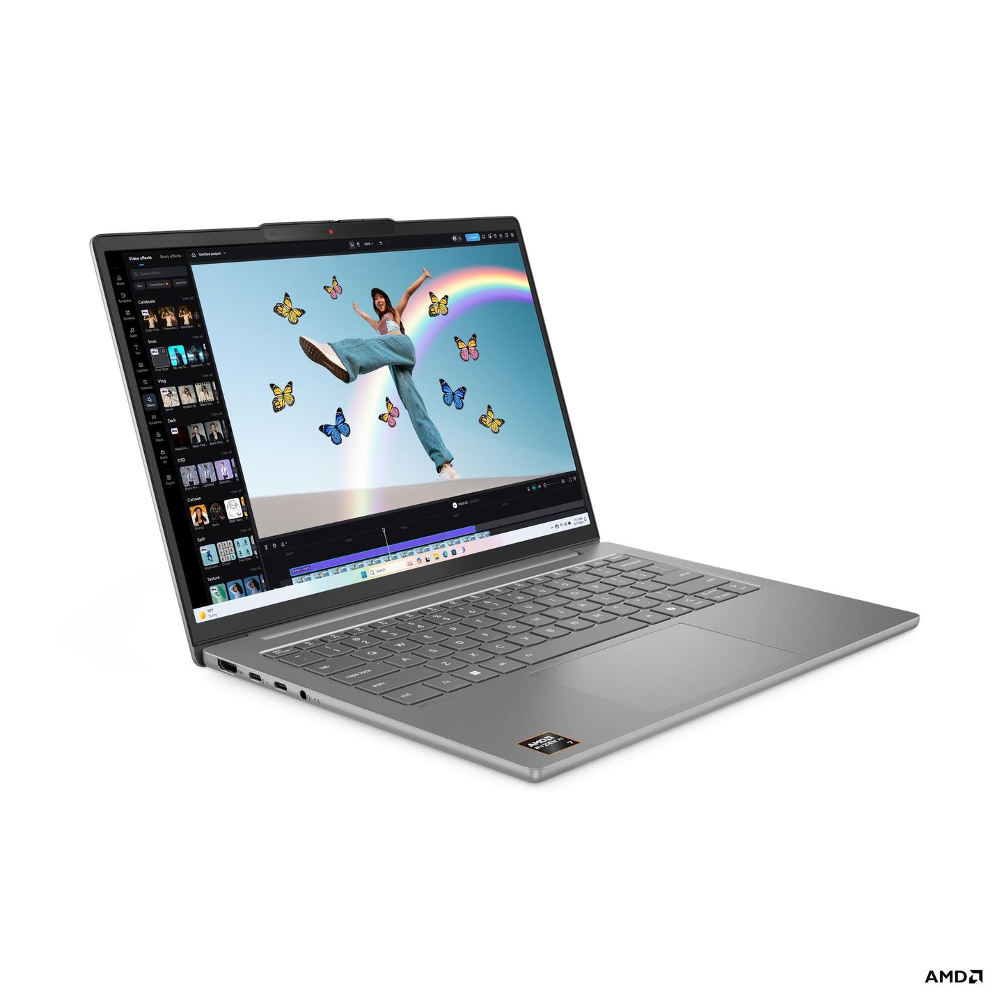LAPTOP LENOVO IP SLIM 5 AI 83HX00A5IN (AI R7-350/24/1TB SSD/W11 MS24/GREY)