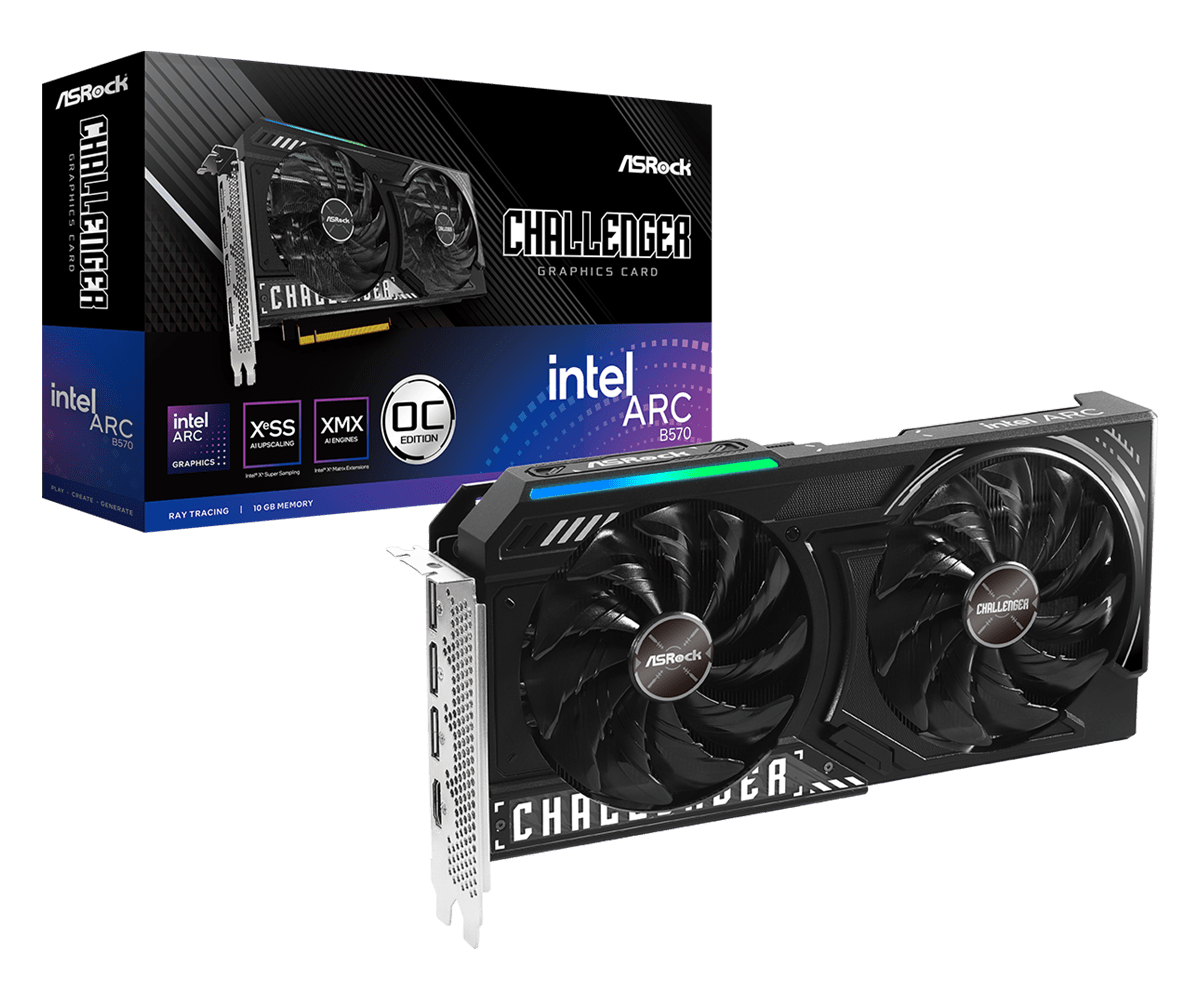 ASROCK INTEL ARC B570 CHALLENGER 10GB OC