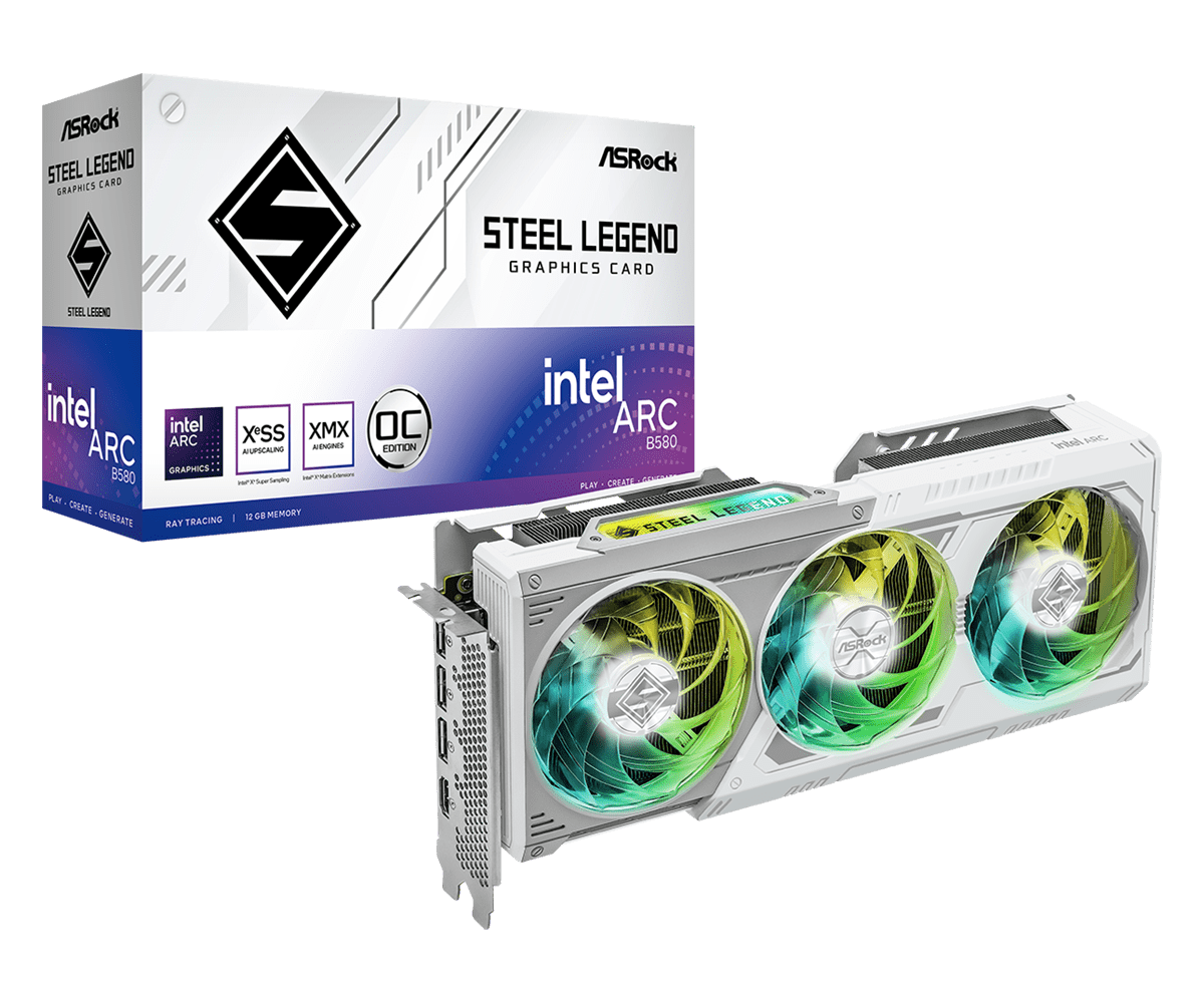 ASROCK INTEL ARC B580 STEEL LEGEND 12GB OC