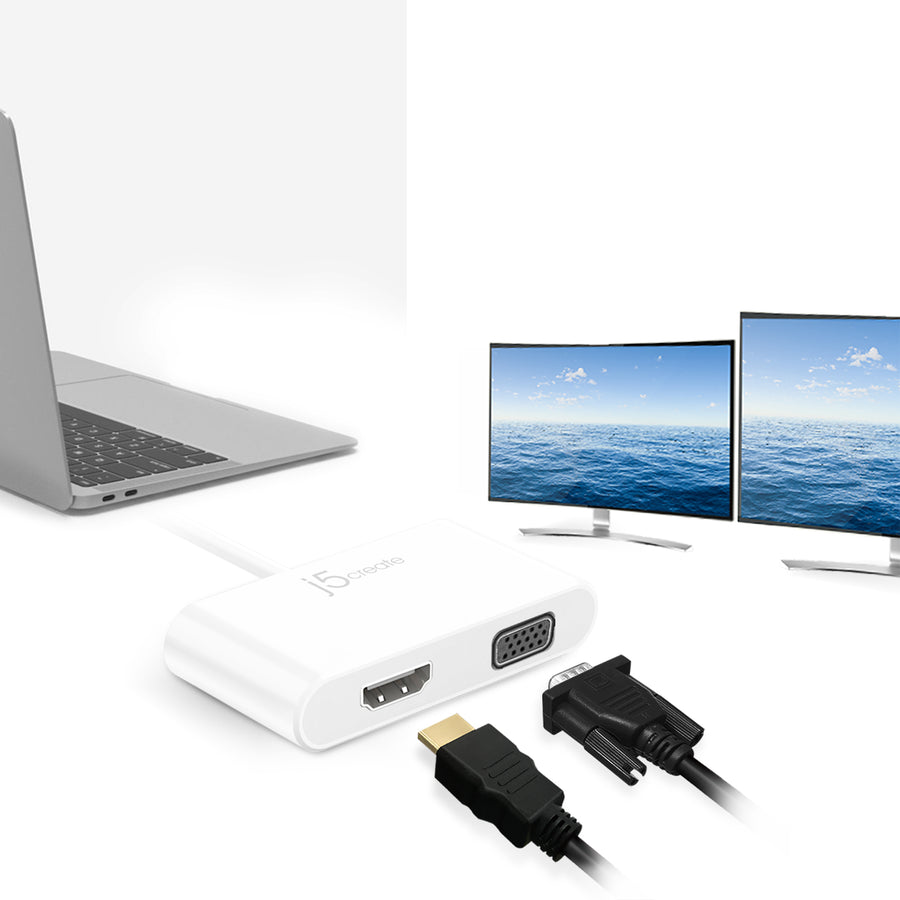 J5CREATE USB-C TO HDMI & VGA ADAPTER