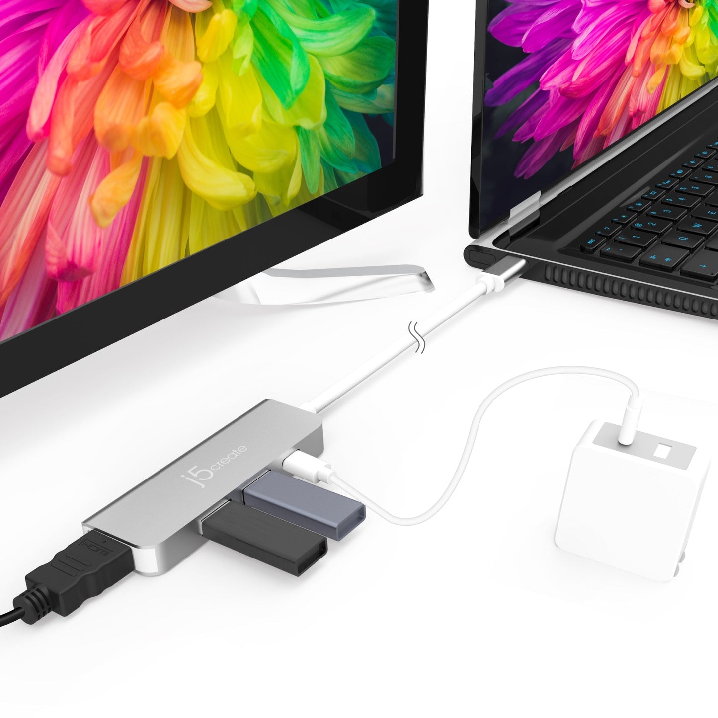 J5Create USB-C to HDMI & USB 3.0 2-Port with Power Delivery