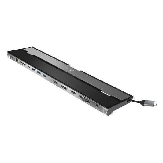 J5CREATE USB-C TRIPLE DISPLAY DOCKING STATION WITH 100W PD ADAPTER