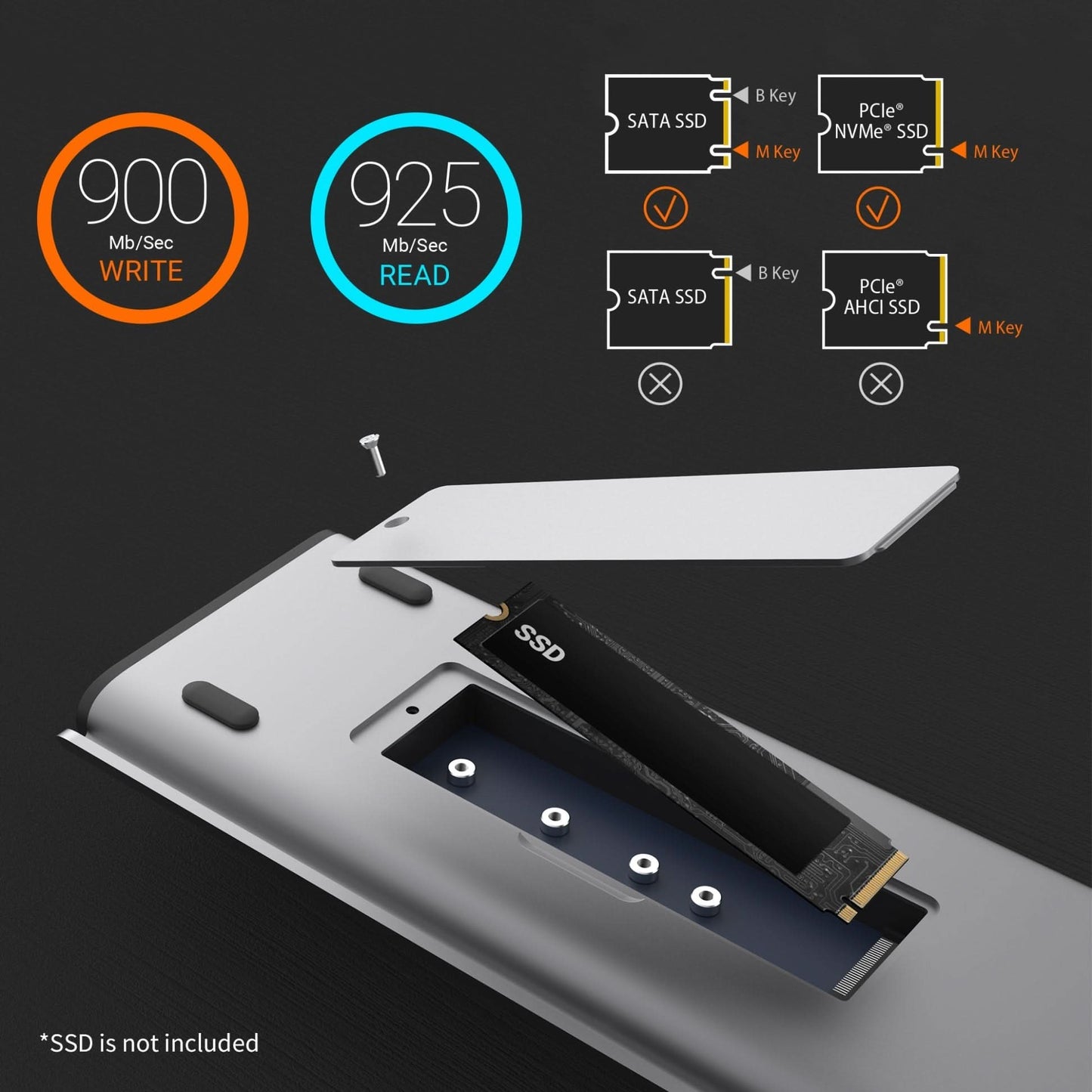 J5CREATE USB-C Dual 4K Display Docking Station with an M.2 SSD Slot jcd551