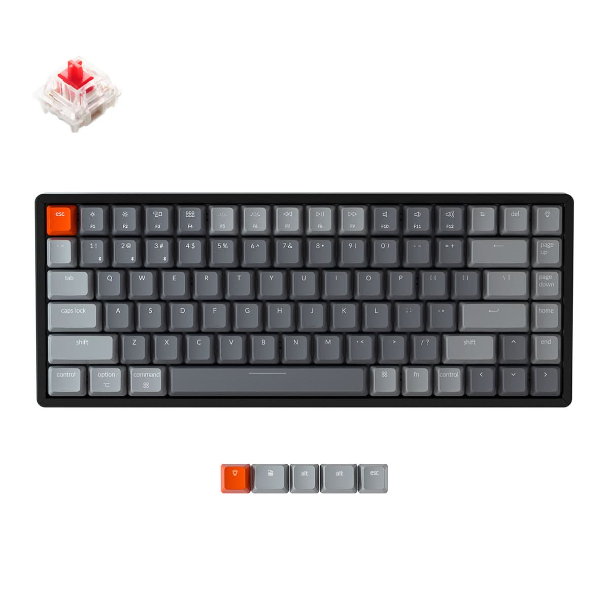 Keychron K2-A1 White Backlight Red Switch Wireless Mechanical Keyboard
