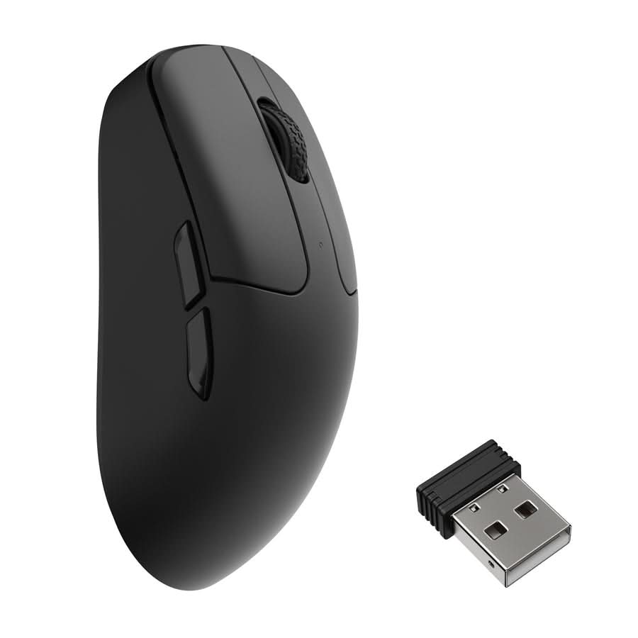 Keychron M2 Wireless Mouse, PixArt 3950 Sensor, 30000 DPI, 8000Hz Polling Rate, 2.4GHz, Bluetooth, USB Type-C, Black