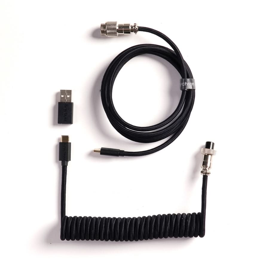 Keychron Coiled Aviator Cable 8K, USB Type-C Keyboard Cable, 5-Pin GX12, High-Speed 8KHz, Cab-49