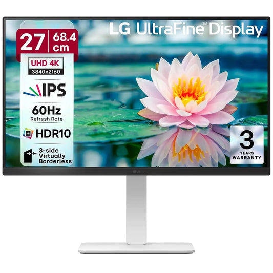 LG 27US550 27 Inch Ultrafine UHD IPS Panel HDR10 Borderless Anti-Glare Monitor