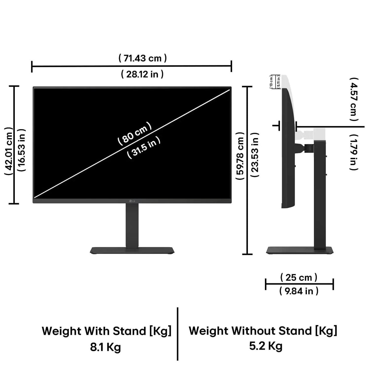 LG 32U720A-B 32 Inch 4K UHD VA 60Hz Ultrafine Monitor
