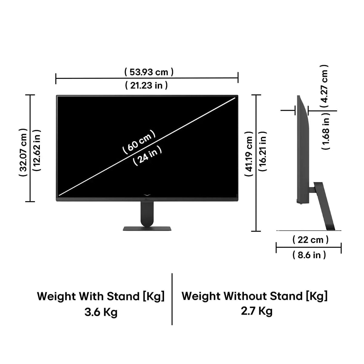 LG 24U511SB 60 cm (24 Inch) Full HD (1920x1080) IPS Smart 120Hz Monitor