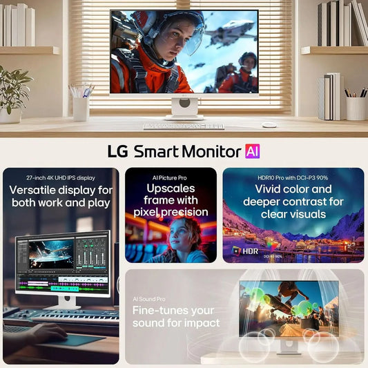 LG 27U731SB 68 cm (27 Inch) UHD (3840 x 2160) IPS Smart Monitor