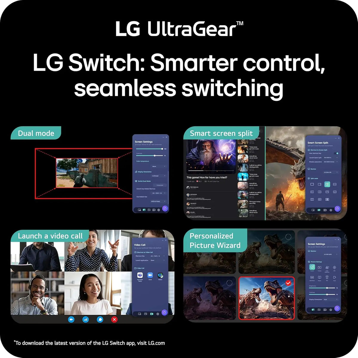 LG 32G620B-B 32-inch Ultragear IPS QHD 200Hz 1ms G-Sync Gaming Monitor