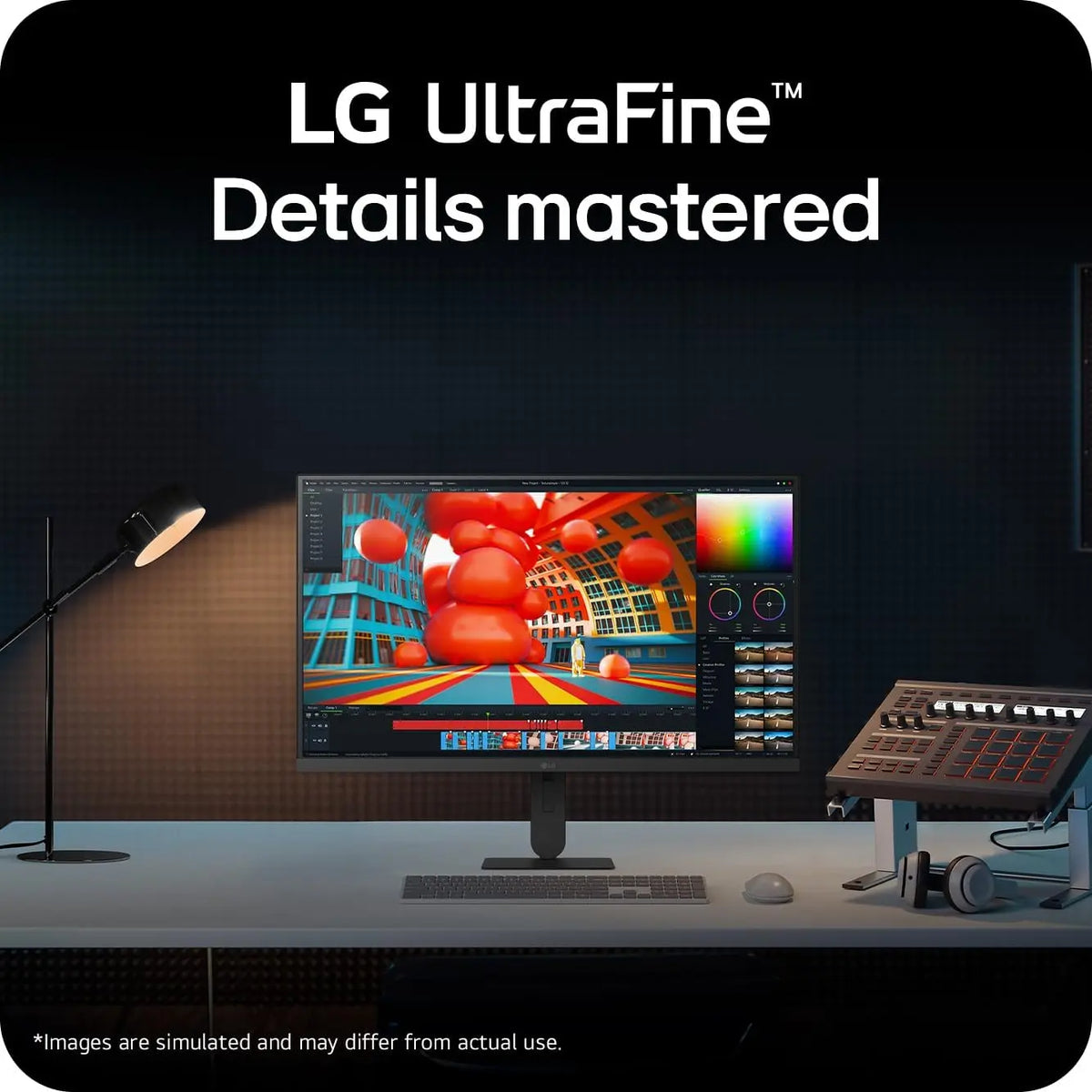 LG UltraFine™ U7 27U710B-B Monitor | 27 inch UHD 4K IPS, Black