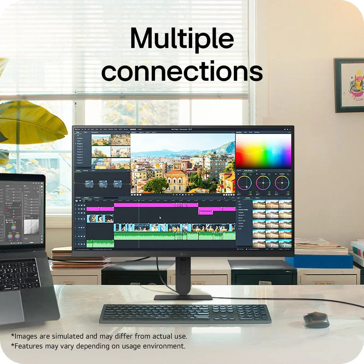 LG UltraFine™ U7 27U710B-B Monitor | 27 inch UHD 4K IPS, Black