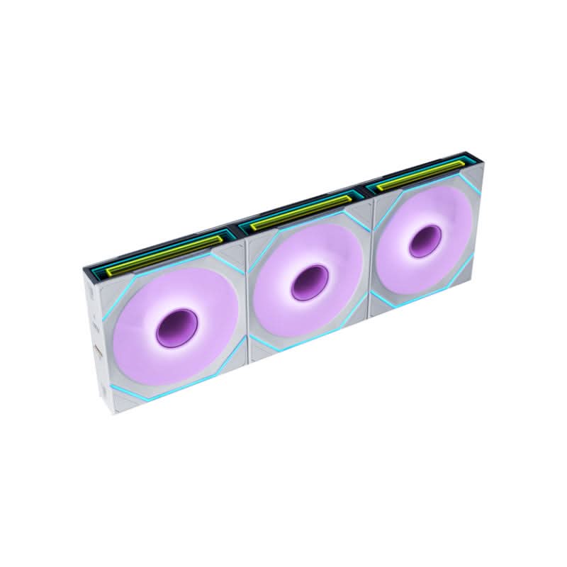 LIAN LI UNI FAN SL-INF FLEX 120mm ARGB Case Fan, 3-Pack, White 