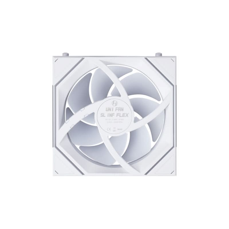 LIAN LI UNI FAN SL-INF FLEX 120mm ARGB Case Fan, 3-Pack, White