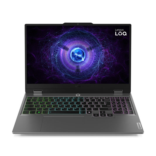 LENOVO LOQ - INTEL CORE I5-13450HX 15.6" (39.6CM) 83DV018KIN GAMING LAPTOP (24GB/512GB SSD/ FULL HD DISPLAY/ NVIDIA GEFORCE RTX 3050 6GB GDDR6/ E-SHUTTER/ 4-ZONE RGB BACKLIT/ ANTI-GLARE /WINDOWS 11 HOME/ OFFICE HOME 2024/1YEAR WARRANTY/LUNA GREY/ 2.38KG)