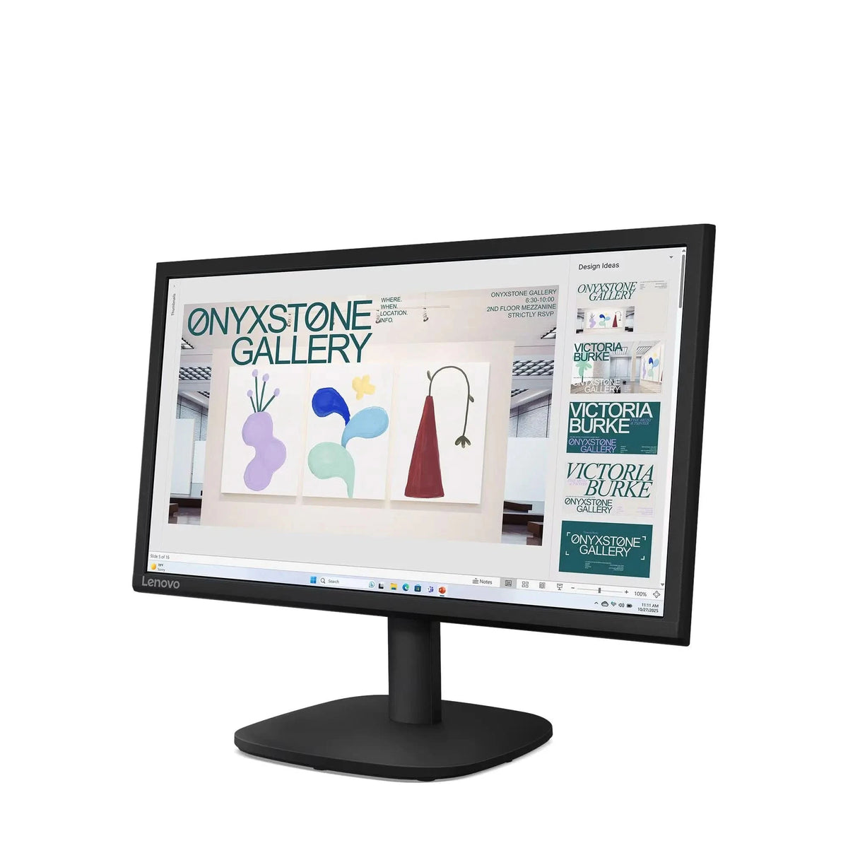 Lenovo D20-39 19.5 Inch LED Monitor, HD+ Display, 100Hz Refresh Rate, HDMI, VGA, Black