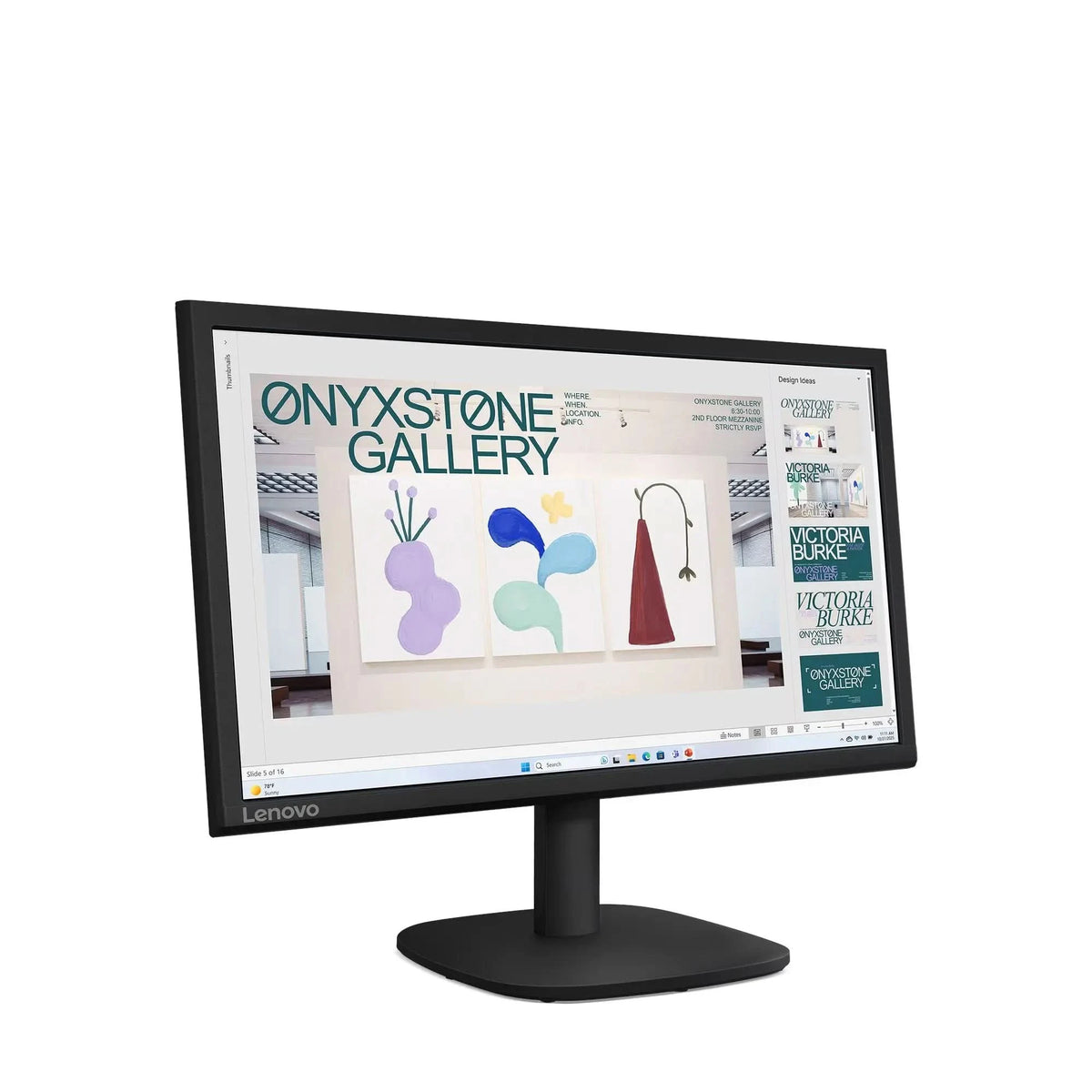 Lenovo D20-39 19.5 Inch LED Monitor, HD+ Display, 100Hz Refresh Rate, HDMI, VGA, Black