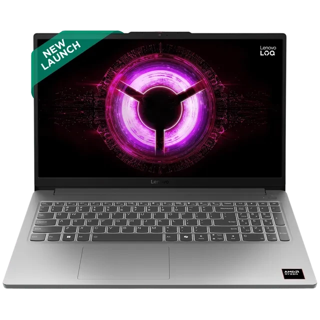 Lenovo LOQ 15ARP10E AMD Ryzen 5 Gaming Laptop, 16GB RAM, 512GB SSD, 6GB Graphics, 15.6 Inch 144 Hz FHD IPS Display, GeForce RTX 3050, Windows 11 Home, MS Office Home 2024, Grey, 1.8 KG